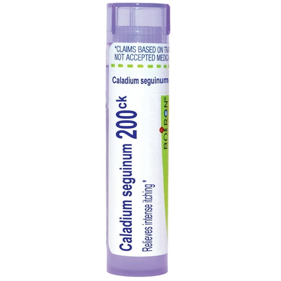 Boiron Caladium Seguinum 200CK, Homeopathic Medicine for Intense Itching, 80 Pellets