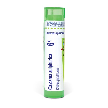 Boiron Calcarea Sulphurica 6X, Homeopathic Medicine for Pustular Acne, 80 Pellets