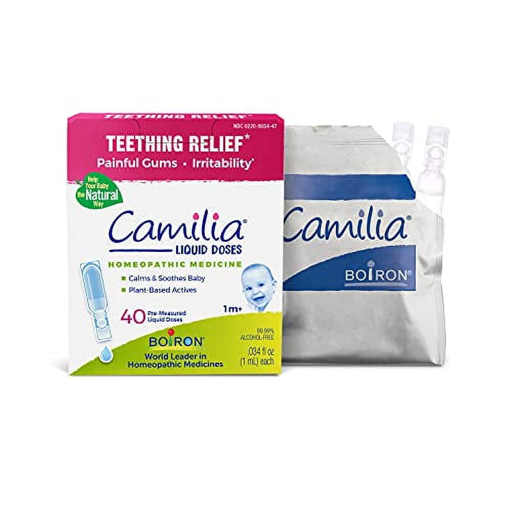 Boiron Camilia Teething Drops for Daytime and Nighttime Relief of