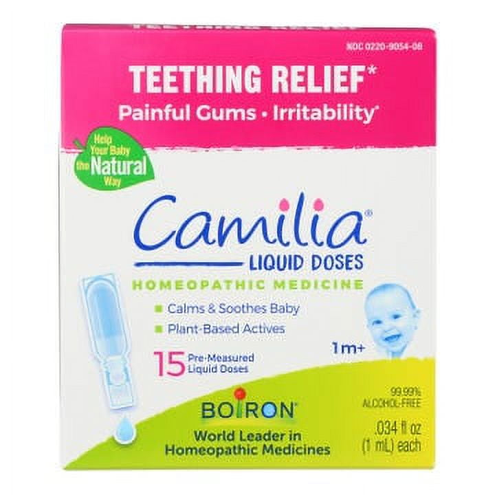 Boiron, Camilia, Teething Relief, 1 Months & Up, 15 PreMeasured Liquid