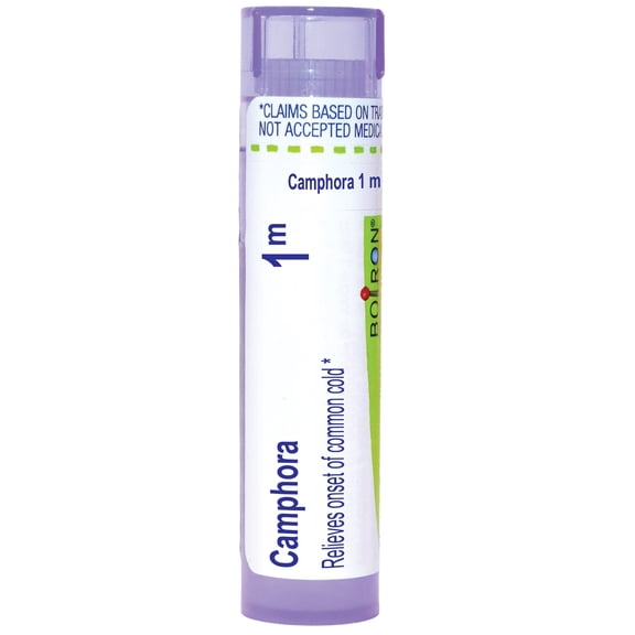Boiron Camphora 1M, Homeopathic Medicine for Onset Of Common Cold, 80 Pellets