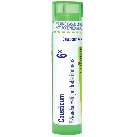Boiron Causticum 6X, Homeopathic Medicine for Bed-Wetting And Bladder Incontinence, 80 Pellets