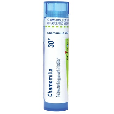 Boiron Chamomilla 30C, Homeopathic Medicine for Teething Pain with Irritability Relief, 80 Pellets