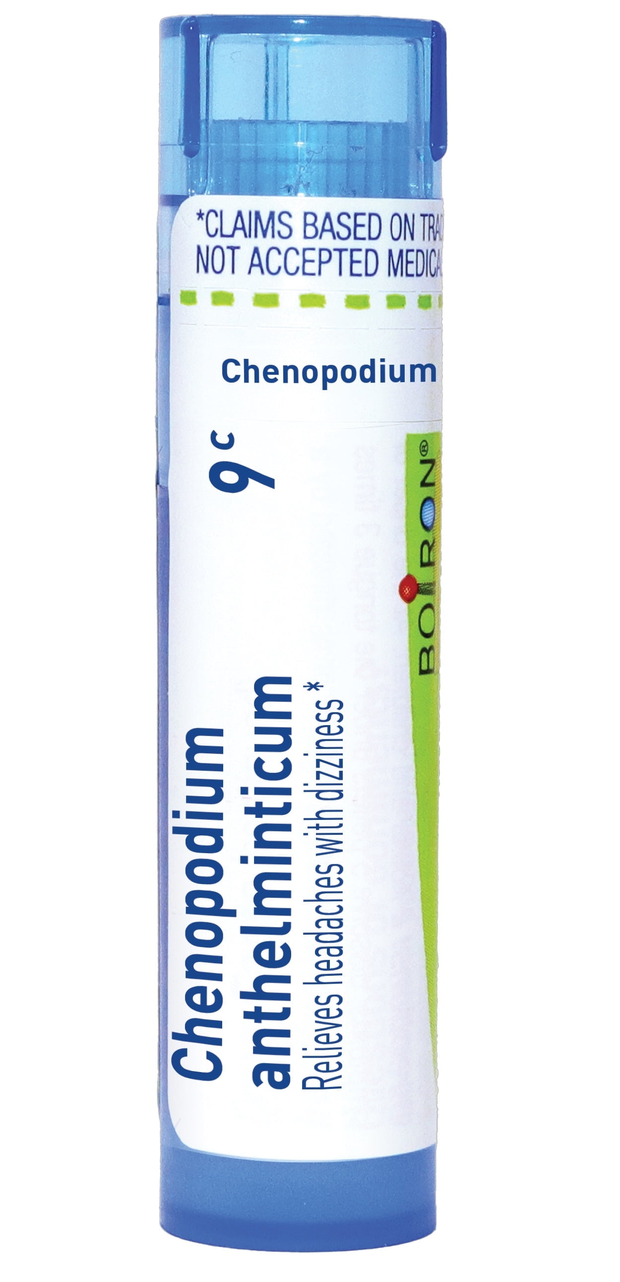Boiron Chenopodium Anthelminticum 9C, Homeopathic Medicine for Headaches With Dizziness, 80 Pellets