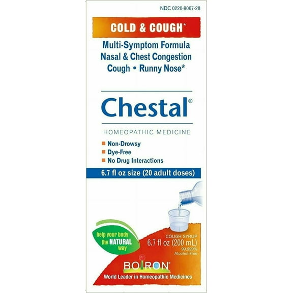 Boiron Chestal Adult Cold & Cough Syrup Multi-Symptom Formula 6.7 oz 3 Pack
