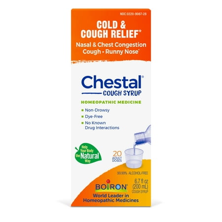 Boiron Chestal Cough Syrup 6.7 fl oz, Homeopathic Medicine for Cough & Cough Relief