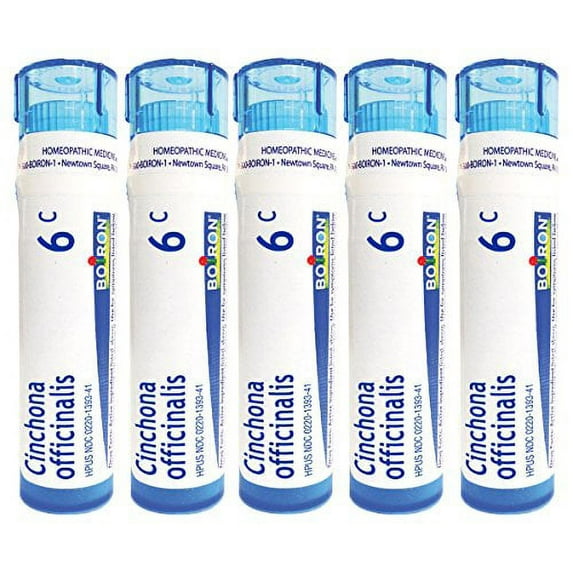 Boiron Cinchona Officinalis 6C, Homeopathic Medicine for Diarrhea, Gas and Bloating (Pack of 5)