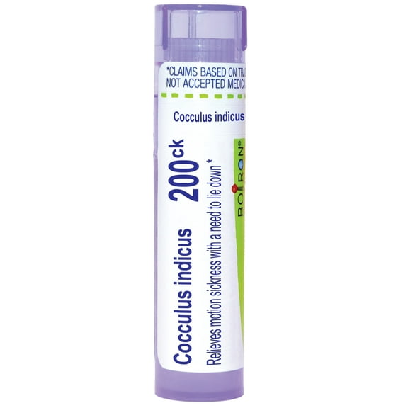 Boiron Cocculus Indicus 200CK, Homeopathic Medicine for Motion Sickness With A Need To Lie Down, 80 Pellets