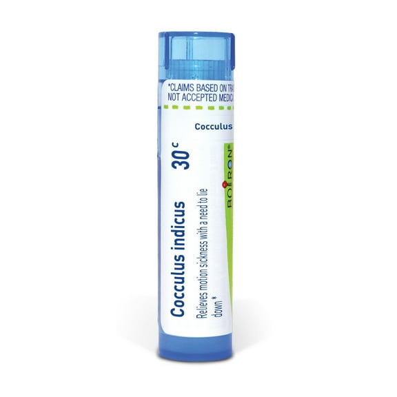 Boiron Cocculus Indicus 30C, Homeopathic Medicine for Motion Sickness With A Need To Lie Down, 80 Pellets