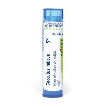 Boiron Cocculus Indicus 7C, Homeopathic Medicine for Motion Sickness With A Need To Lie Down, 80 Pellets