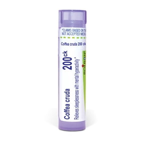 Boiron Coffea Cruda 200CK, Homeopathic Medicine for Sleeplessness With Mental Hyperactivity, 80 Pellets