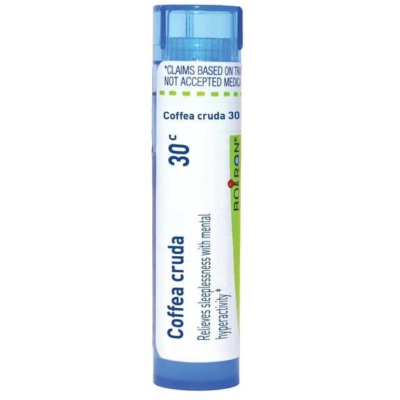 Boiron Coffea Cruda 30C, Homeopathic Medicine for Sleeplessness With Mental Hyperactivity, 80 Pellets