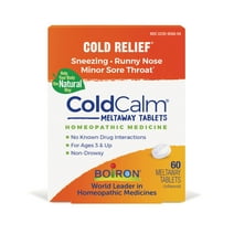 Boiron ColdCalm Tablets, Homeopathic Medicine for Cold Relief, Sneezing, Runny Nose, 60 Tablets