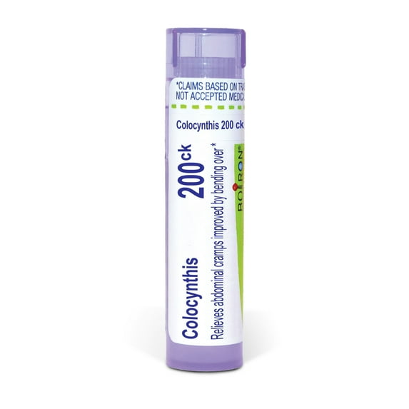 Boiron Colocynthis 200CK, Homeopathic Medicine for Abdominal Cramps Improved By Bending Over, 80 Pellets