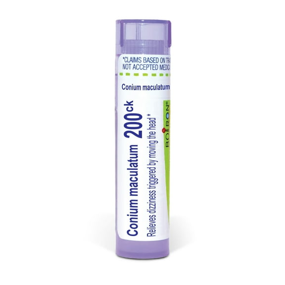 Boiron Conium Maculatum 200CK, Homeopathic Medicine for Dizziness Triggered By Moving The Head, 80 Pellets