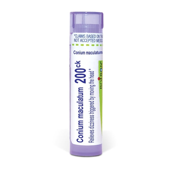 Boiron Conium Maculatum 200CK, Homeopathic Medicine for Dizziness Triggered By Moving The Head, 80 Pellets