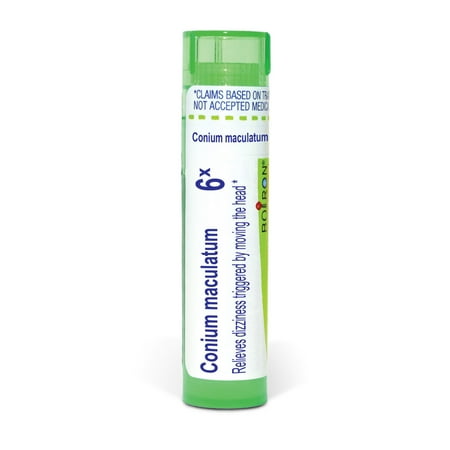 Boiron Conium Maculatum 6X, Homeopathic Medicine for Dizziness Triggered By Moving The Head, 80 Pellets