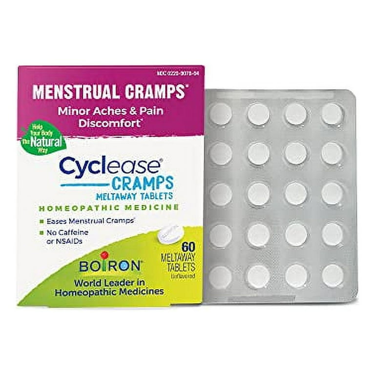 Boiron Cyclease Cramps Tablets for Relief from Menstrual Cramps, Aches,  Pain, and Discomfort - 60 Count