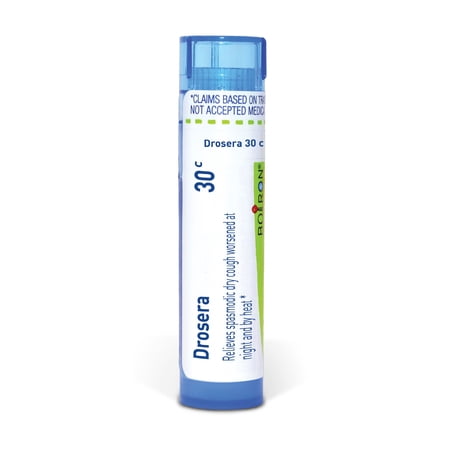 Boiron Drosera 30C, Homeopathic Medicine for Spasmodic Dry Cough Worsened At Night And By Heat, 80 Pellets