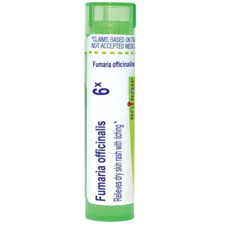 Boiron Fumaria Officinalis 6X, Homeopathic Medicine for Dry Skin Rash With Itching, 80 Pellets