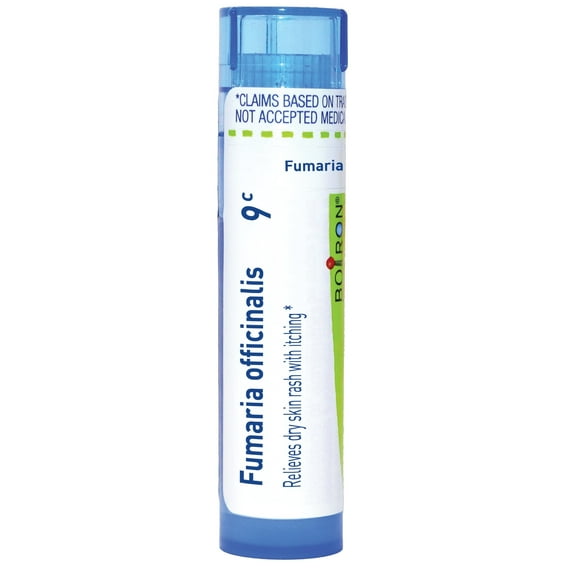 Boiron Fumaria Officinalis 9C, Homeopathic Medicine for Dry Skin Rash With Itching, 80 Pellets