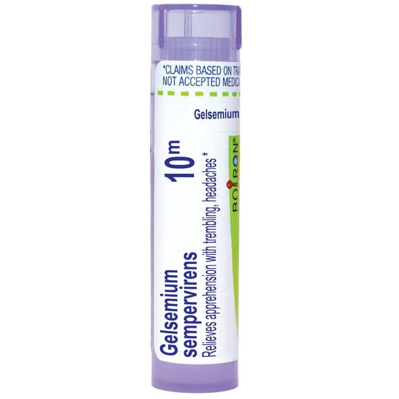 Boiron Gelsemium Sempervirens 10M, Homeopathic Medicine for Apprehension With Trembling, Headaches, 80 Pellets