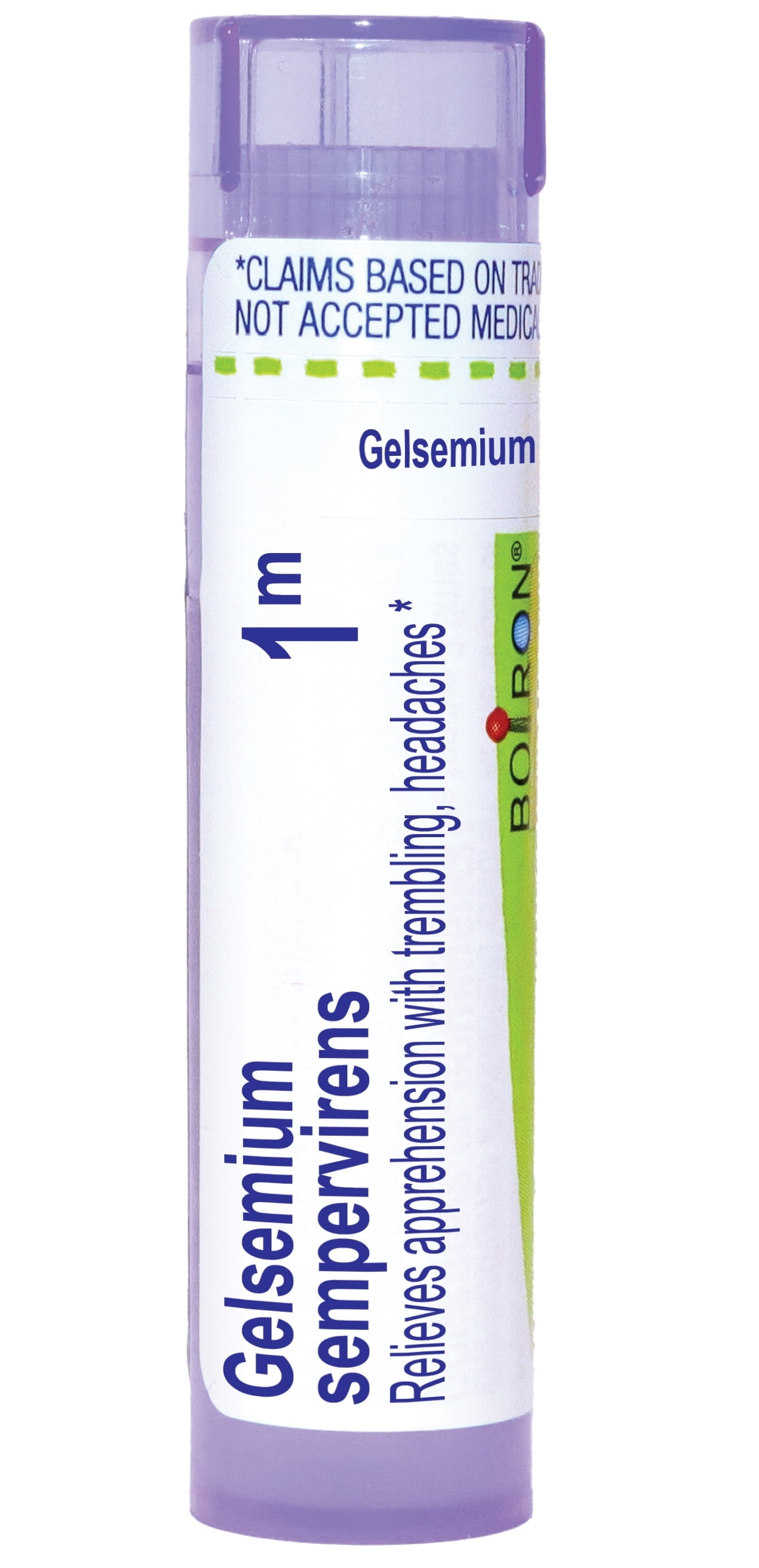 Boiron Gelsemium Sempervirens 1M, Homeopathic Medicine for Apprehension With Trembling, Headaches, 80 Pellets