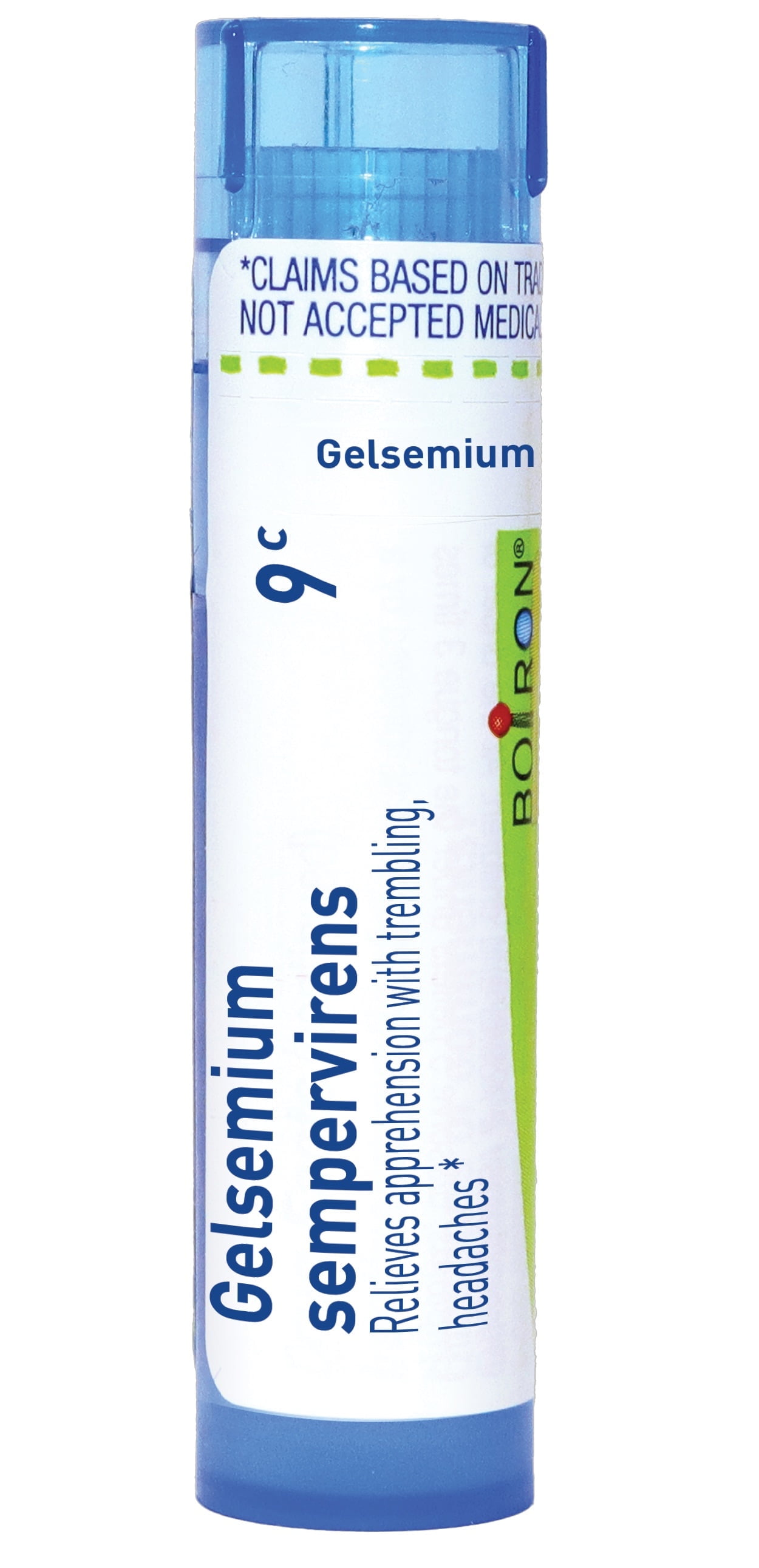 Boiron Gelsemium Sempervirens 9C, Homeopathic Medicine for Apprehension With Trembling, Headaches, 80 Pellets