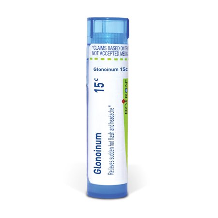 Boiron Glonoinum 15C, Homeopathic Medicine for Sudden Hot Flash And Headache, 80 Pellets