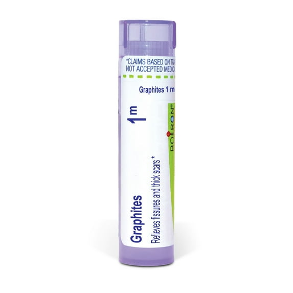 Boiron Graphites 1M, Homeopathic Medicine for Fissures And Thick Scars, 80 Pellets