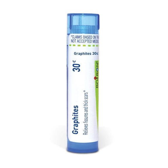 Boiron Graphites 30C, Homeopathic Medicine for Fissures and Thick Scars, 80 Pellets