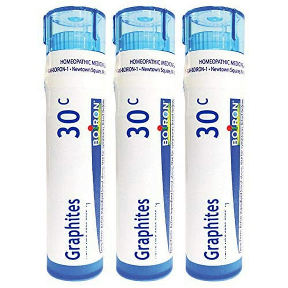 Boiron Graphites 30c Homeopathic Medicine That Reduces Thick Scars - 3 Pack (Total 240 Pellets)
