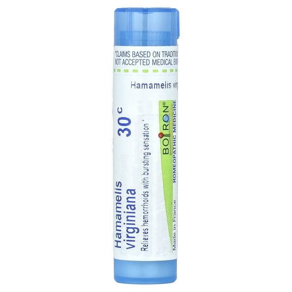Boiron Hamamelis Virginiana, 30C, Hemorrhoid Relief, Approx 80 Pellets