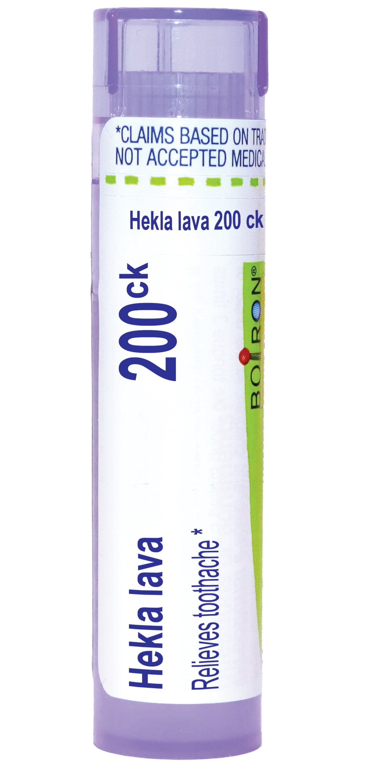 Boiron Hekla Lava 200CK, Homeopathic Medicine for Toothache Relief, 80 Pellets