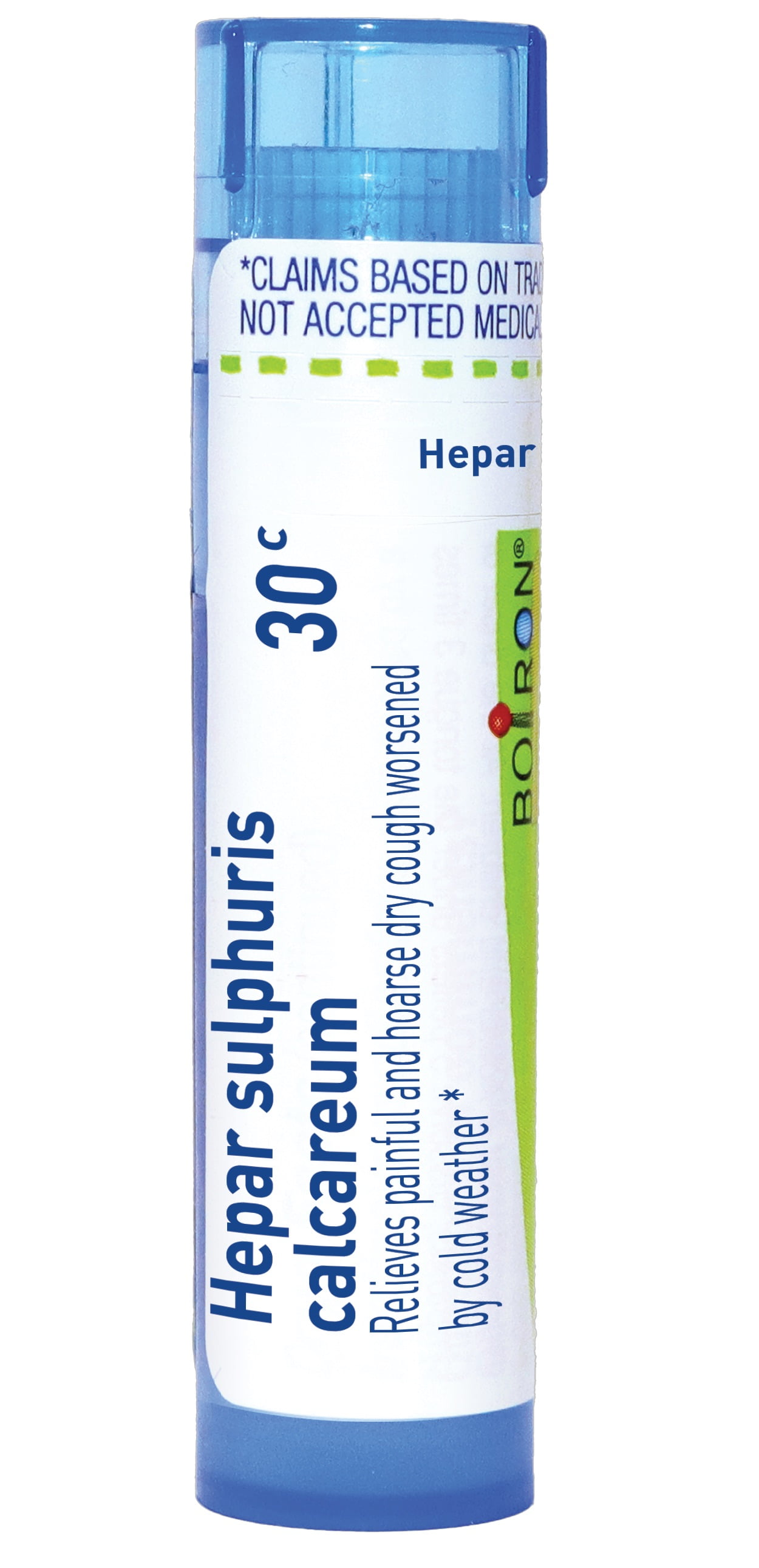 Boiron Hepar Sulphuris Calcareum 30C, Homeopathic Medicine for Painful And Hoarse Dry Cough Worsened By Cold Weather, 80 Pellets