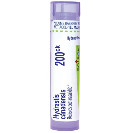 Boiron Hydrastis Canadensis 200CK, Homeopathic Medicine for Post-Nasal Drip, 80 Pellets