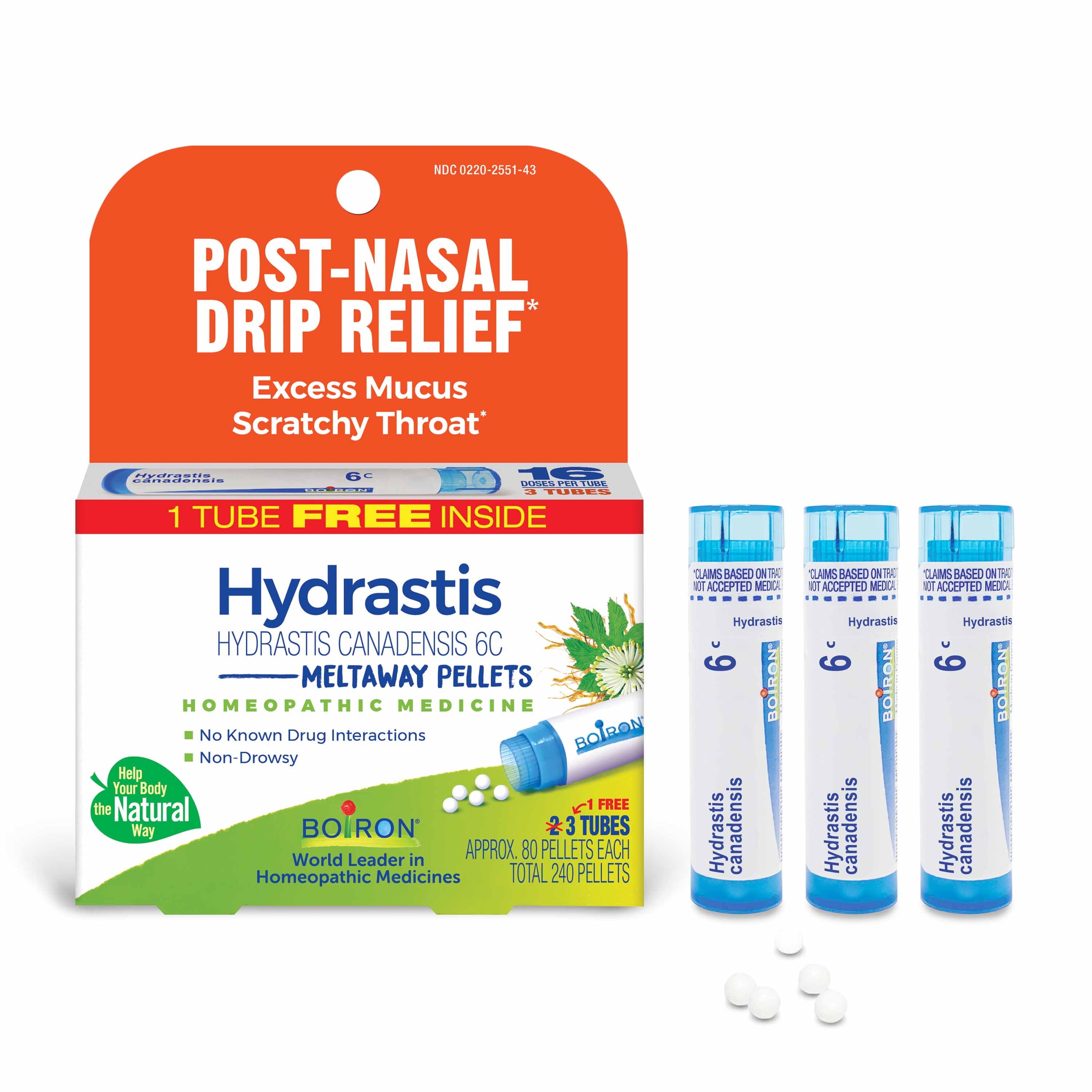 Hydrastis Canadensis Non-Drowsy Homeopathic Meltaway Pellets