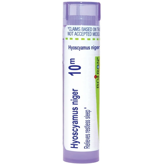 Boiron Hyoscyamus Niger 10M, Homeopathic Medicine for Restless Sleep, 80 Pellets