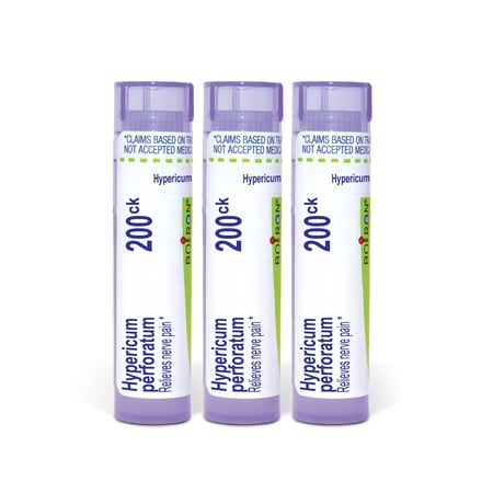 Boiron Hypericum Perforatum 200CK, Homeopathic Medicine for Nerve Pain, 3 Count (3 x 80 Pellets)
