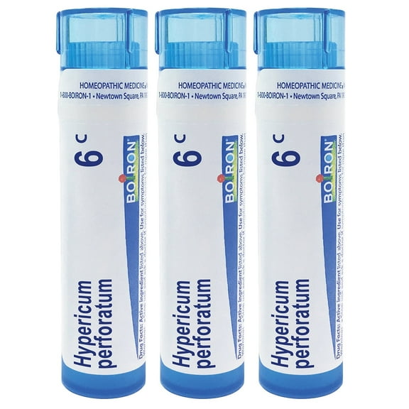 Boiron Hypericum Perforatum 6C, Homeopathic Medicine for Nerve Pain, 3 Count (3 x 80 Pellets)