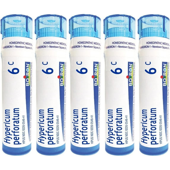 Boiron Hypericum Perforatum 6C, Homeopathic Medicine for Nerve Pain (Pack of 5)