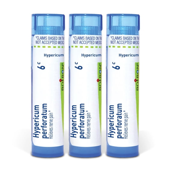 Boiron Hypericum Perforatum 6C, Homeopathic Medicine for Nerve Pain, 3 Count (3 x 80 Pellets)