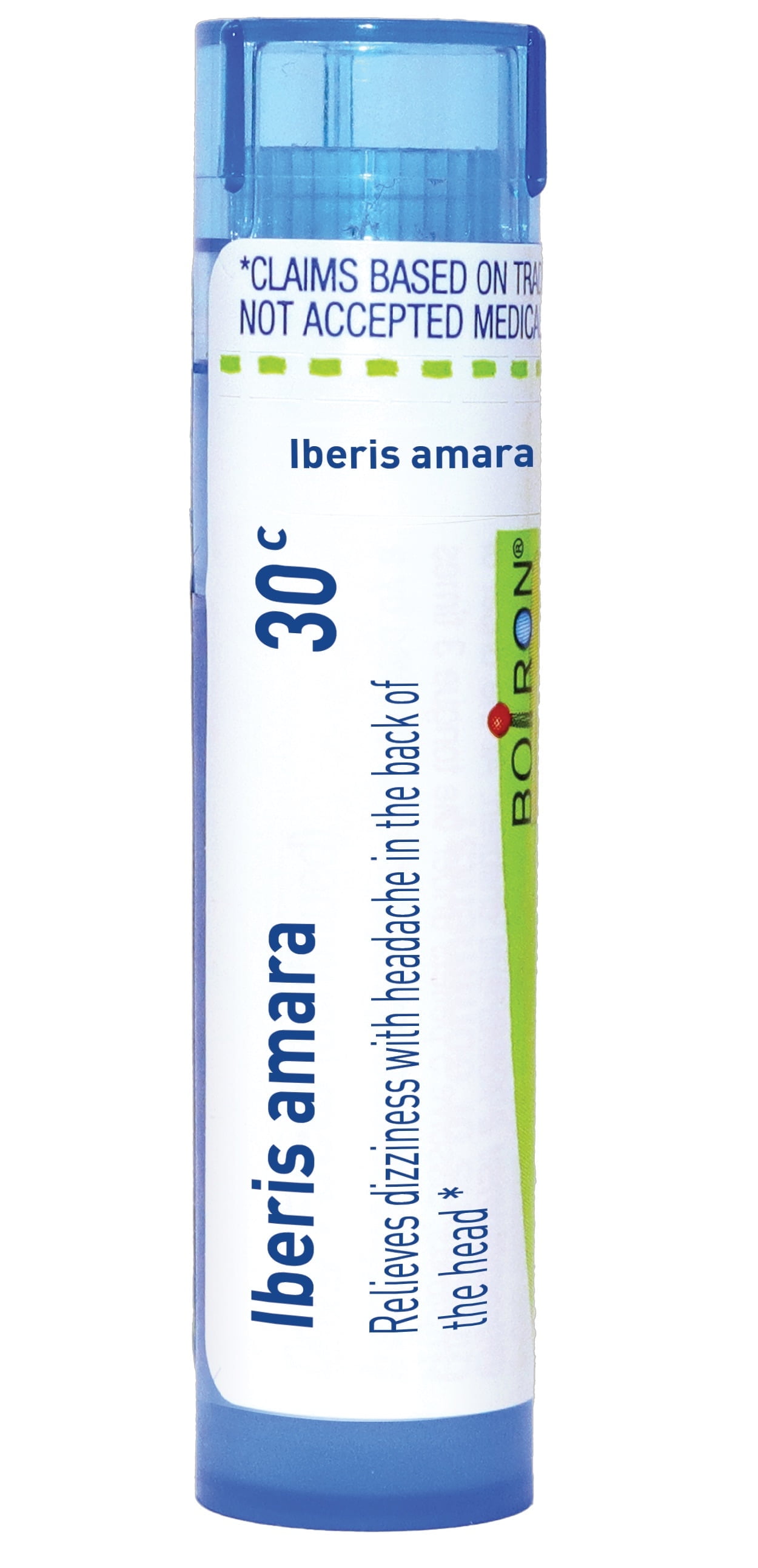 Boiron Iberis Amara 30C, Homeopathic Medicine for Dizziness With Headache In The Back Of The Head, 80 Pellets