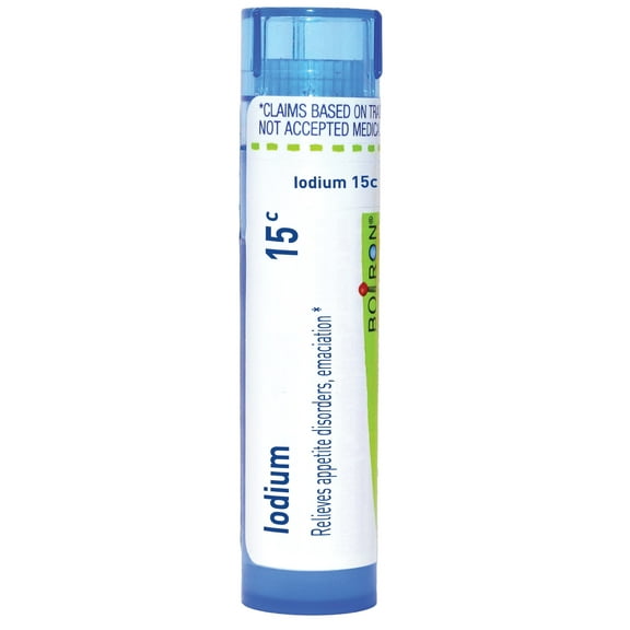 Boiron Iodium 15C, Homeopathic Medicine for Appetite Disorders, Emaciation, 80 Pellets