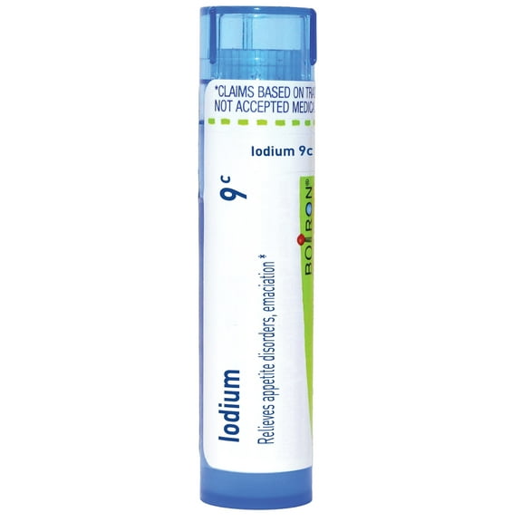 Boiron Iodium 9C, Homeopathic Medicine for Appetite Disorders, Emaciation, 80 Pellets