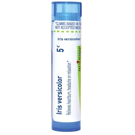 Boiron Iris Versicolor 5C, Homeopathic Medicine for Heartburn, Headache On Relaxation, 80 Pellets