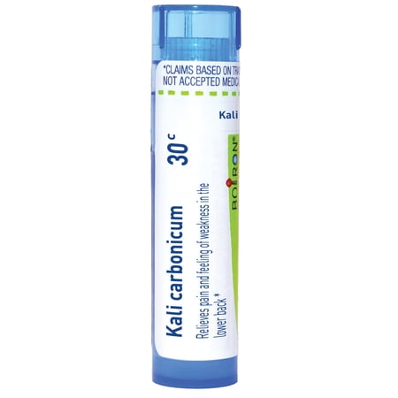 Boiron Kali Carbonicum 30C, Homeopathic Medicine for Pain And Feeling Of Weakness In The Lower Back, 80 Pellets