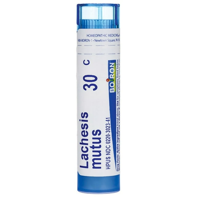 Boiron Lachesis Mutus 30C, Homeopathic Medicine for Hot Flashes