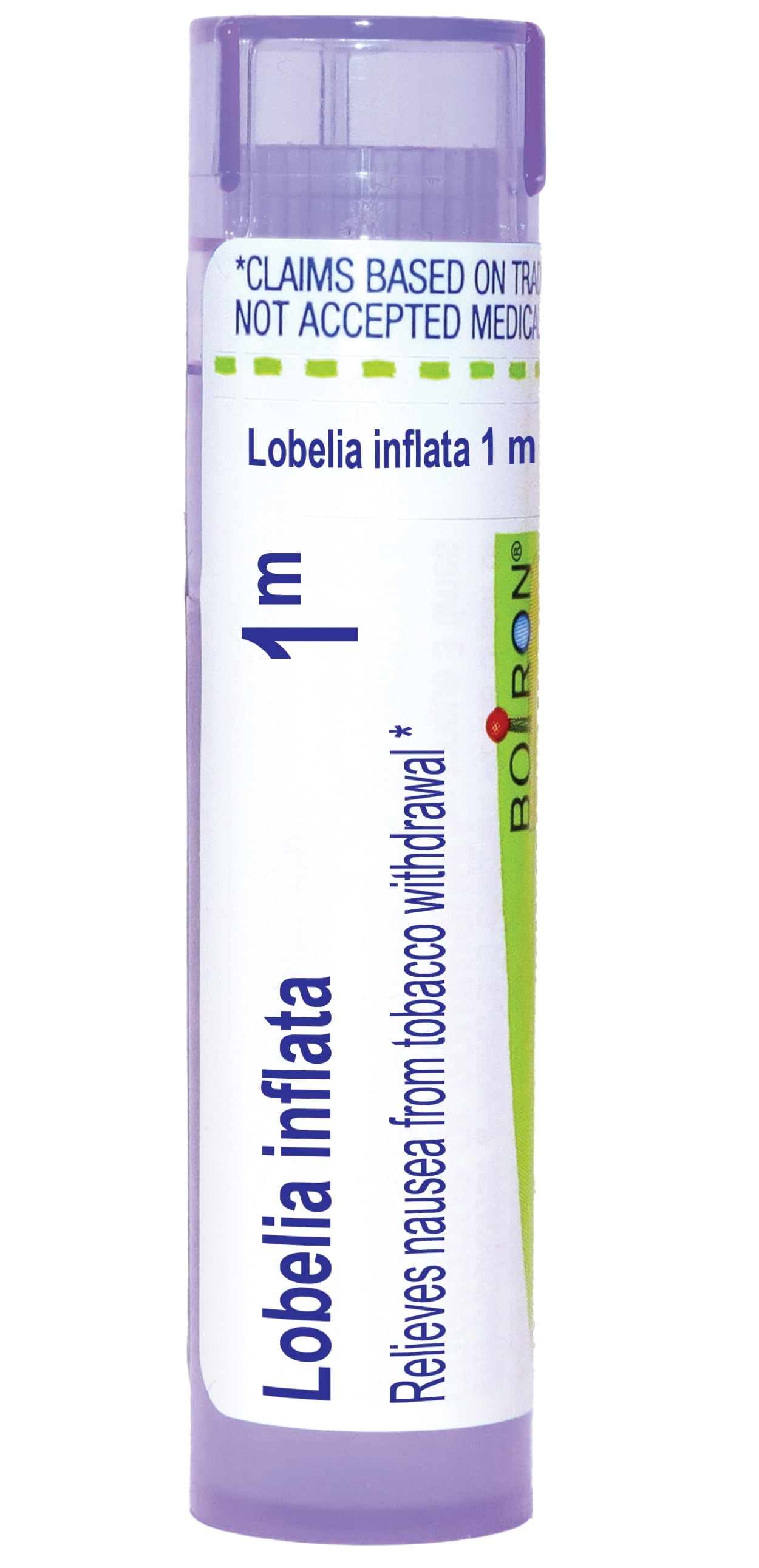 tobacco medicine Boiron Lobelia Inflata 1M, Homeopathic Medicine for Nausea From Tobacco  Withdrawal, 80 Pellets