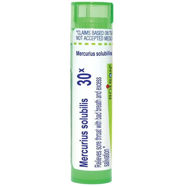 Boiron Mercurius Solubilis 30X, Homeopathic Medicine for Sore Throat